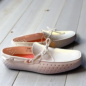 People Footwear The Sienna White Slip‎ On Loafer Perforated Vegan Size 9